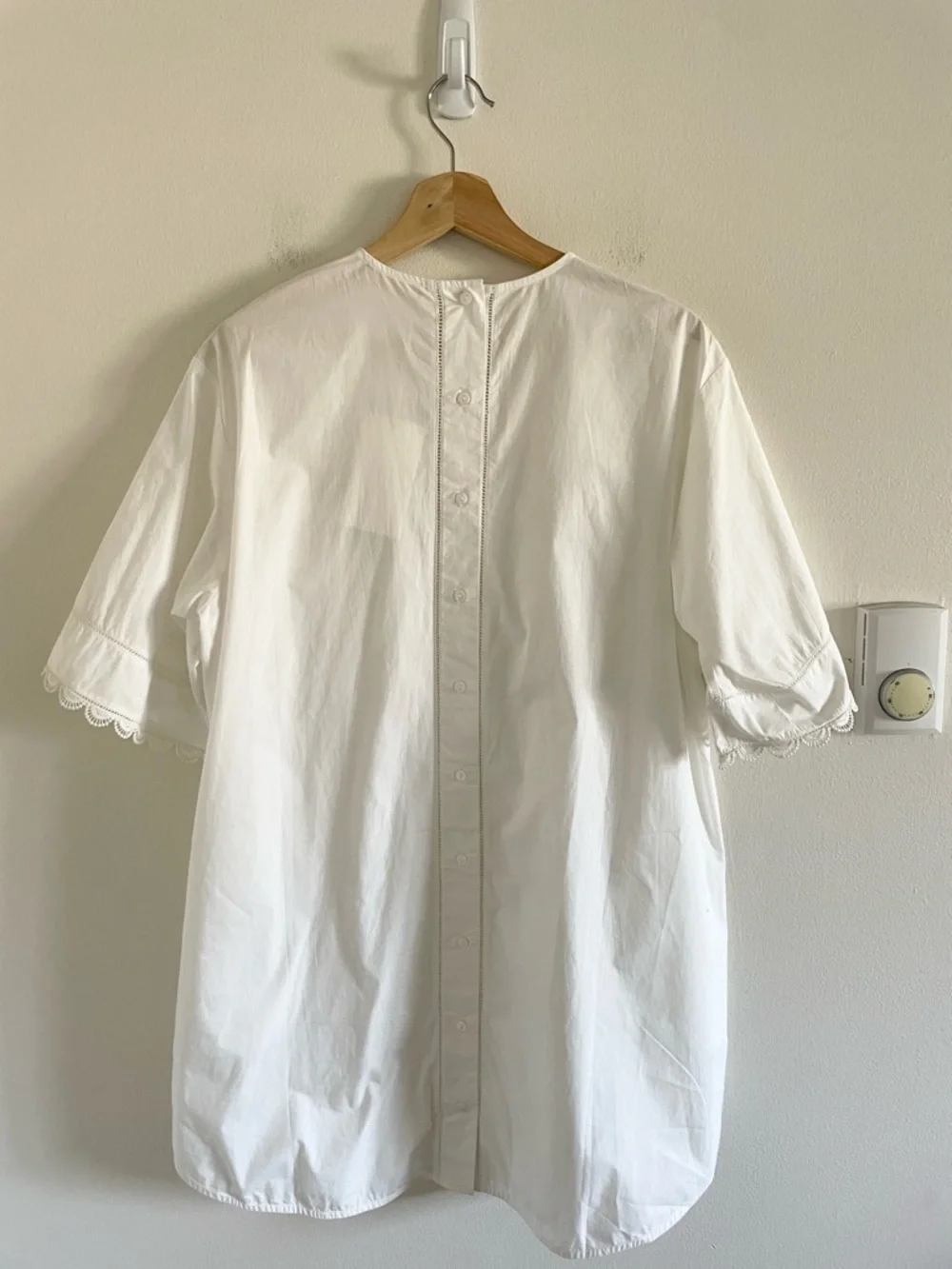 Ulla Johnson Diyana Tunic Dress Women’s Size 0 Lace Cotton Cowrie‎ White NWT